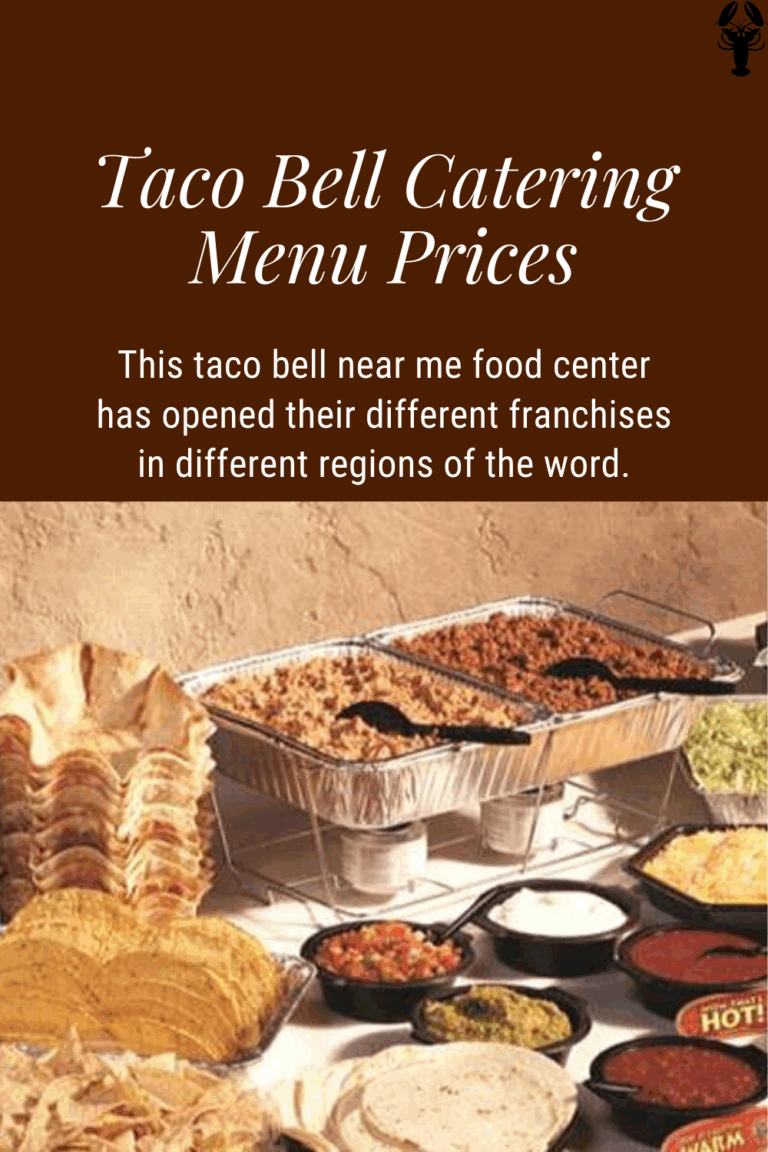 Taco Bell Catering Menu With Prices