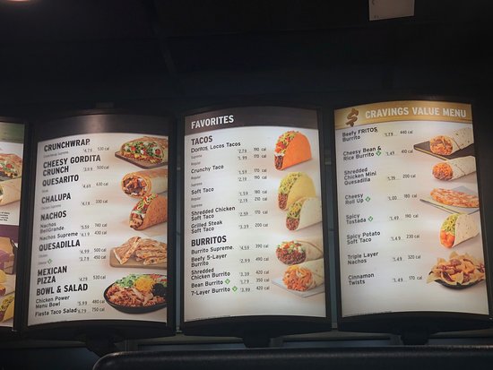 Taco Bell Hawaii Menu With Prices