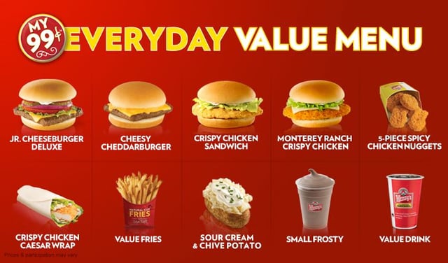 Wendys Dollar Menu With Prices